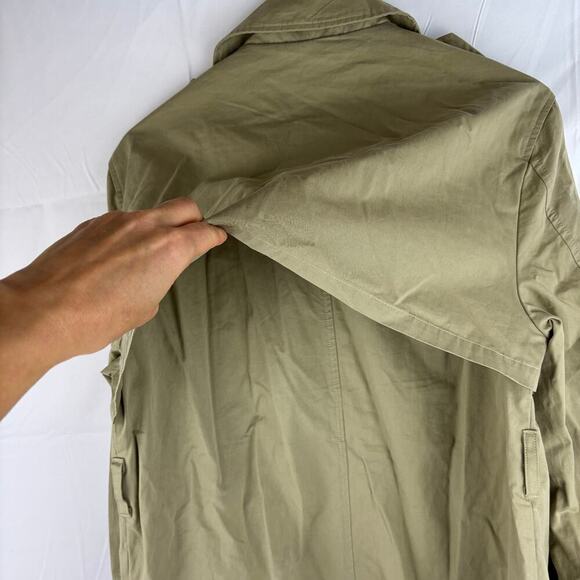 Topshop Trench Coat Khaki Long Coat XS Topshop 2in1 borg trench coat in … - Picture 7 of 7